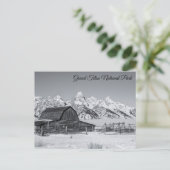Briefkaart Nationaal Park Mormon Row Grand Teton (Staand voorkant)