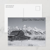 Briefkaart Nationaal Park Mormon Row Grand Teton (Voorkant / Achterkant)