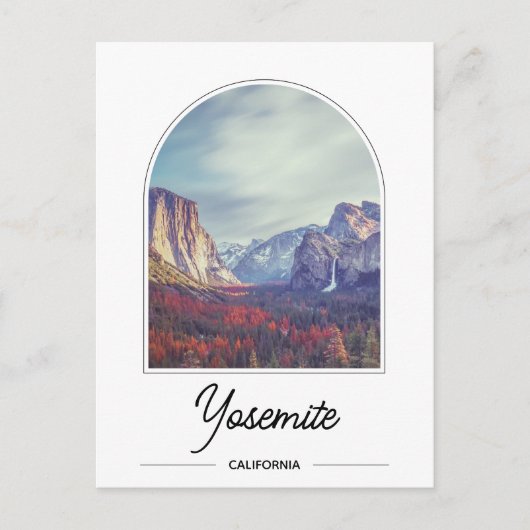 Briefkaart Nationaal Park Yosemite (Voorkant)