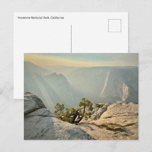 Briefkaart - Nationaal Park Yosemite in Californië (Voorkant / Achterkant)