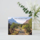 Briefkaart: Nationaal Park Zion, Utah Briefkaart (Staand voorkant)