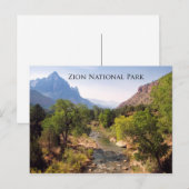 Briefkaart: Nationaal Park Zion, Utah Briefkaart (Voorkant / Achterkant)