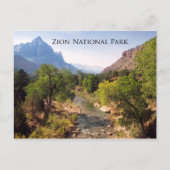Briefkaart:  Nationaal Park Zion, Utah Briefkaart (Voorkant)