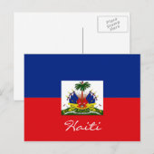Briefkaart nationale vlag Haïti (Voorkant / Achterkant)