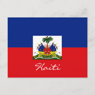 Briefkaart nationale vlag Haïti