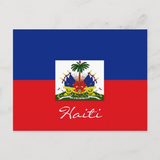 Briefkaart nationale vlag Haïti (Voorkant)