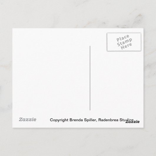 Briefkaart, Native Pukeko, Hamilton, Nieuw-Zeeland Briefkaart (Achterkant)