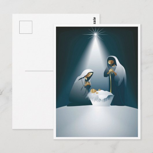 Briefkaart - Nativiteit (Voorkant / Achterkant)