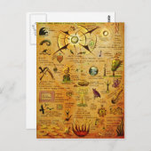 Briefkaart natuurlijke symbolen (Voorkant / Achterkant)