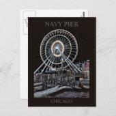 Briefkaart Navy Pier Chicago (Voorkant / Achterkant)