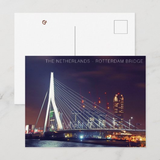 BRIEFKAART - NEDERLAND - ROTTERDAM BRIDGE (Voorkant / Achterkant)