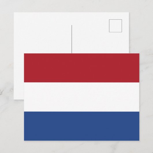 Briefkaart Nederlandse vlag (Voorkant / Achterkant)