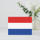 Briefkaart Nederlandse vlag (Staand voorkant)