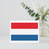 Briefkaart Nederlandse vlag (Staand voorkant)