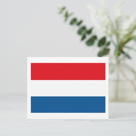 Briefkaart Nederlandse vlag (Staand voorkant)