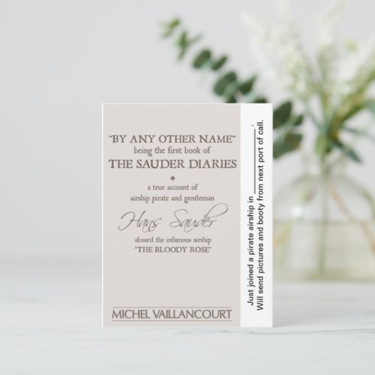 briefkaart "Net aangemeld" (Staand voorkant)