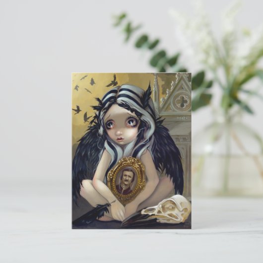 briefkaart "Nevermore" (Staand voorkant)