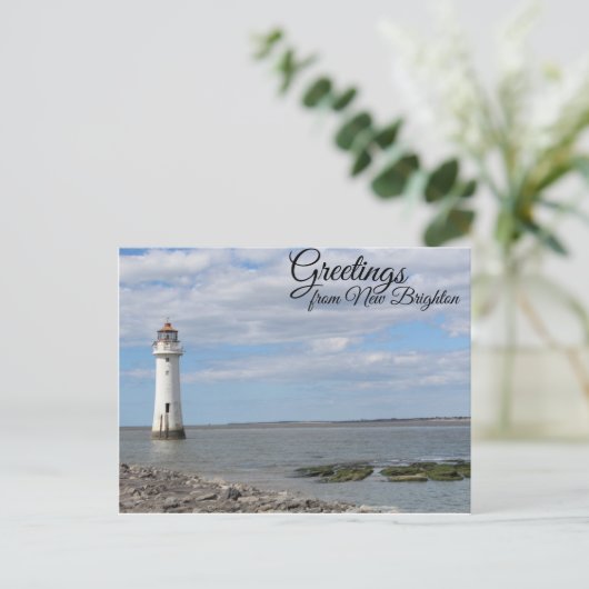 briefkaart "New Brighton Coast" (Staand voorkant)