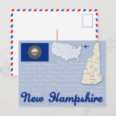 Briefkaart "New Hampshire" (Voorkant / Achterkant)