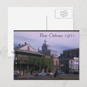 Briefkaart New Orleans 1951 (Voorkant / Achterkant)
