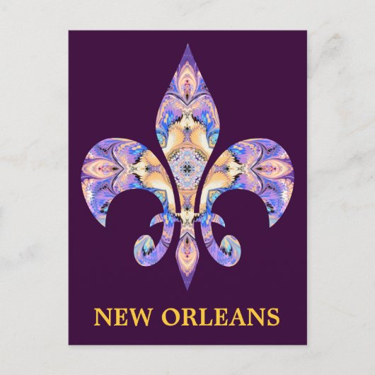 Briefkaart New Orleans fleur-DE-Lis (Voorkant)