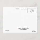 Briefkaart New Orleans Louisiana Lafitte's Bar (Achterkant)