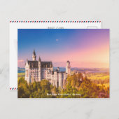 Briefkaart New Swan Stone Castle, Duitsland 德 新 鵝  (Voorkant / Achterkant)