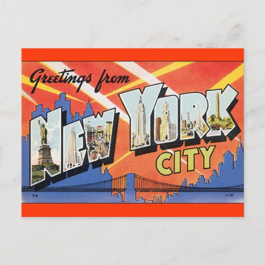  Briefkaart New York (Voorkant)