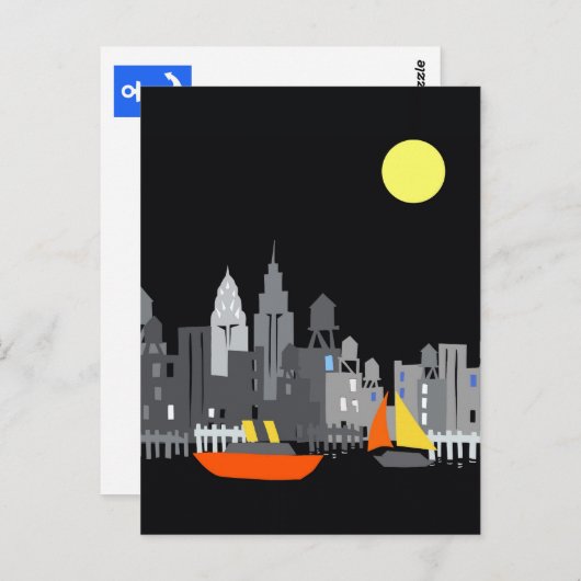 briefkaart New York City design tom (Voorkant / Achterkant)