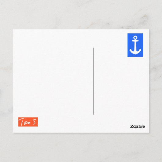 briefkaart New York City design tom (Achterkant)