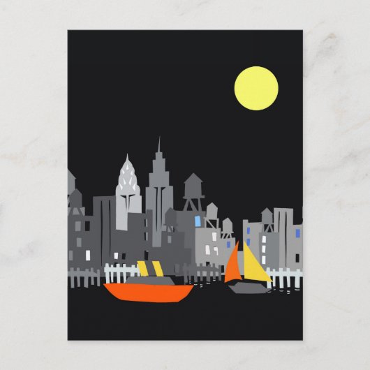 briefkaart New York City design tom (Voorkant)