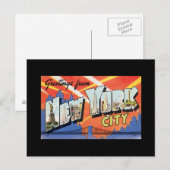 Briefkaart  New York City Poster (Voorkant / Achterkant)