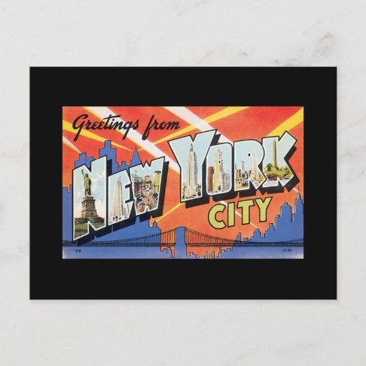 Briefkaart  New York City Poster (Voorkant)