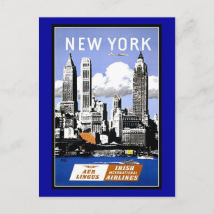 Briefkaart New York Groeten Vintage
