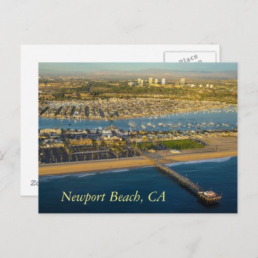 Briefkaart Newport Beach California (Voorkant / Achterkant)