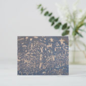 Briefkaart Newspaper Rock (Staand voorkant)