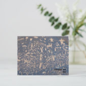 Briefkaart Newspaper Rock (Staand voorkant)
