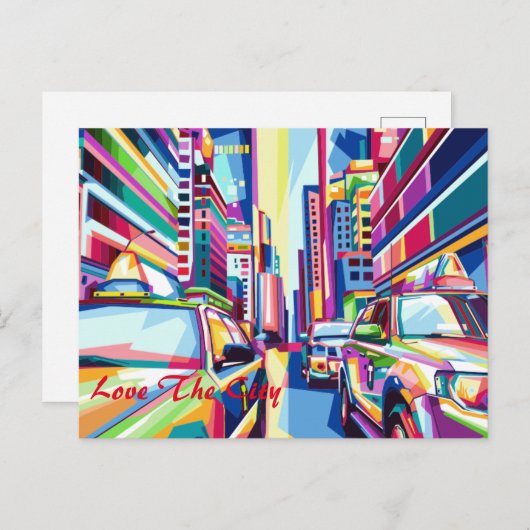 Briefkaart Newyork PopArts (Voorkant / Achterkant)