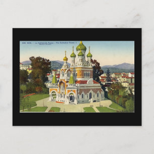 Briefkaart, Nice, La Cathedrale Russe Briefkaart