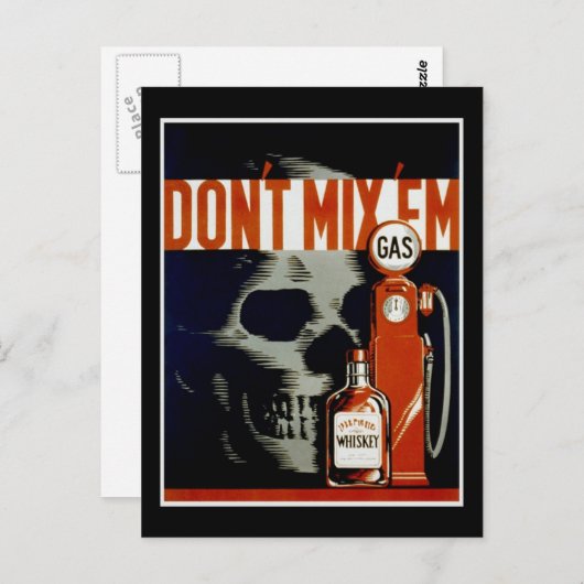  briefkaart "Niet mengen" (Voorkant / Achterkant)