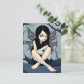 briefkaart "Niets links naar dromen" (Staand voorkant)