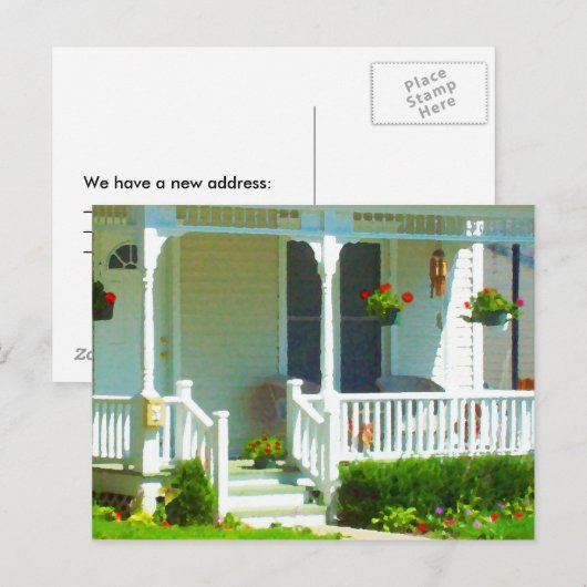 Briefkaart Nieuw adres (Voorkant / Achterkant)