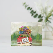 Briefkaart Nieuw adres (Staand voorkant)