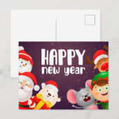 Briefkaart nieuw jaar (Voorkant / Achterkant)