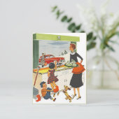 Briefkaart  nieuw startadres verplaatst naar pc (Staand voorkant)