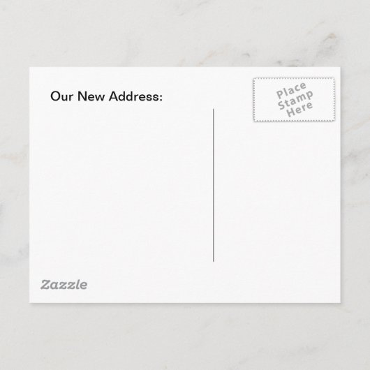 Briefkaart  Nieuwe Home Job Verplaatst Adres Fun P (Achterkant)