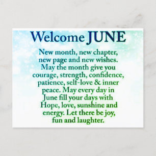 briefkaart nieuwe maand