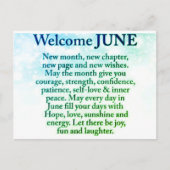 briefkaart nieuwe maand (Voorkant)