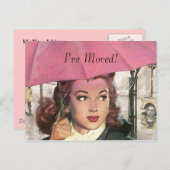 Briefkaart  Nieuwe Thuisbaan Ik heb Adres verplaat (Voorkant / Achterkant)