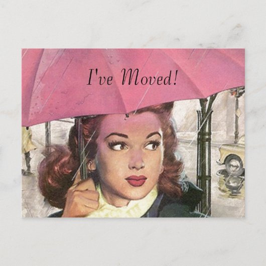 Briefkaart  Nieuwe Thuisbaan Ik heb Adres verplaat (Voorkant)